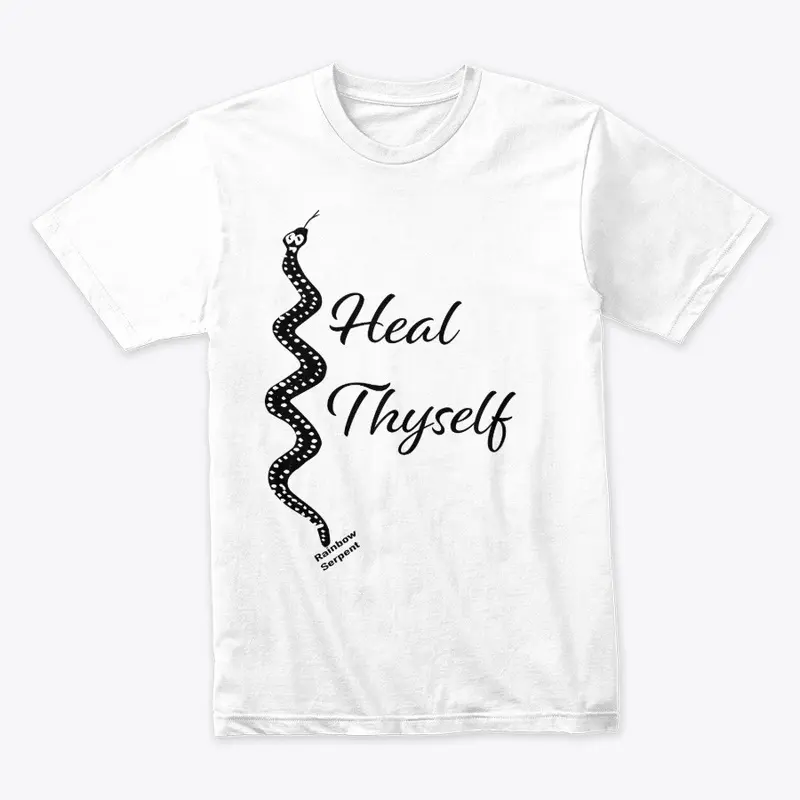 Heal Thyself T-Shirt Black Design